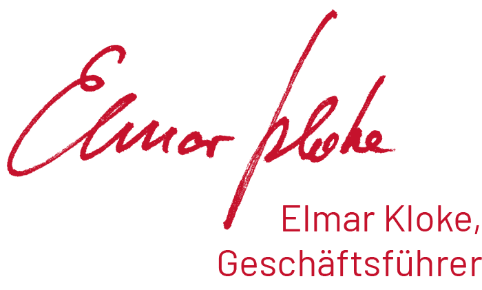 Unterschrift Elmar Kloke